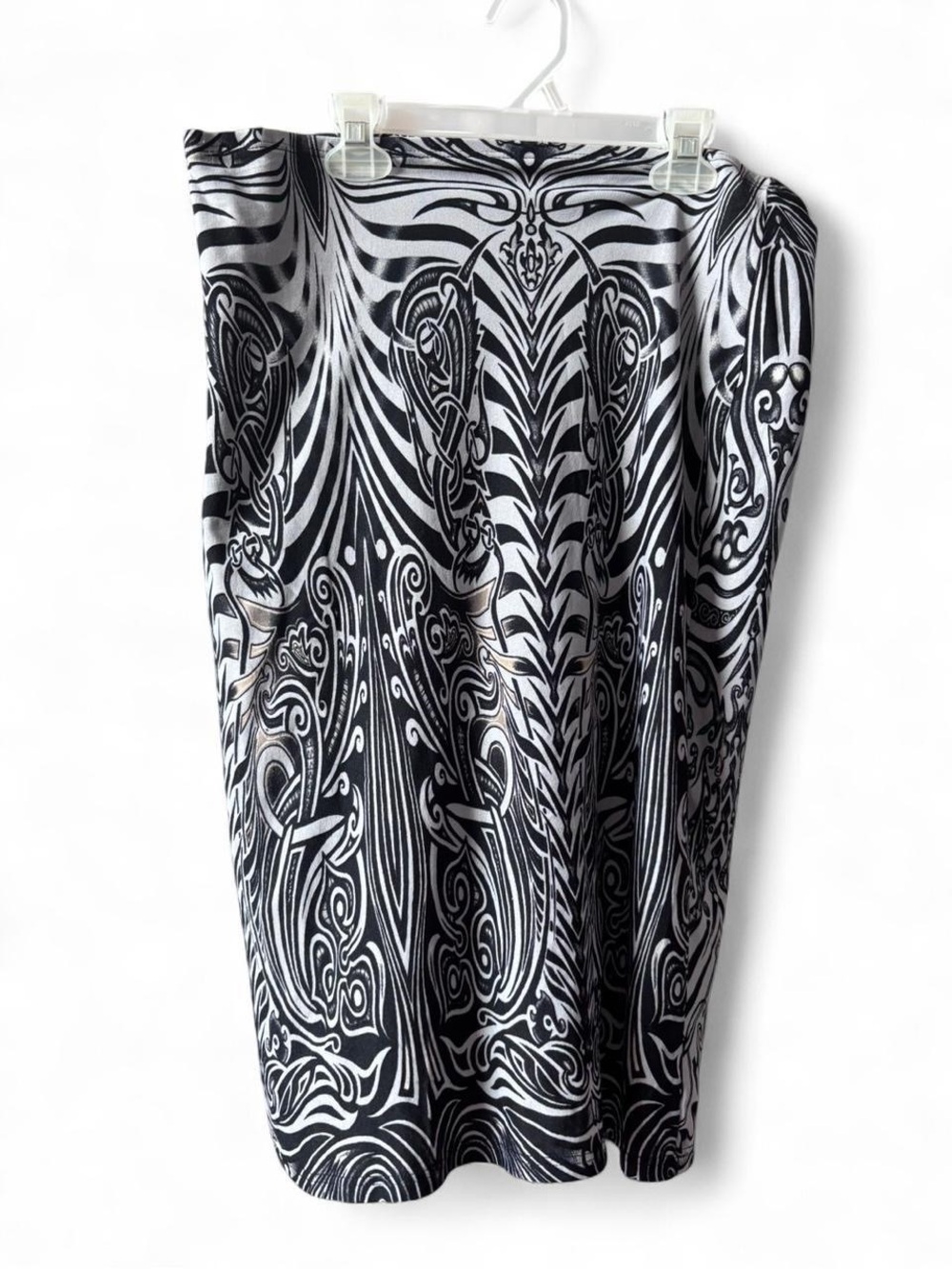 Rampage Black and White Printed Skirt